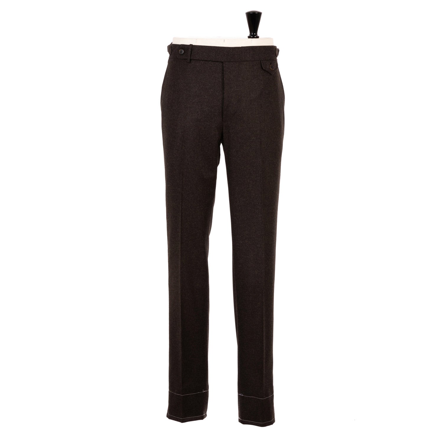 Exklusiv für Michael Jondral: Braune Flanellhose aus reiner Wolle - Rota Sartorial